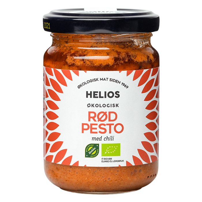 Pasta med rød pesto- Helios